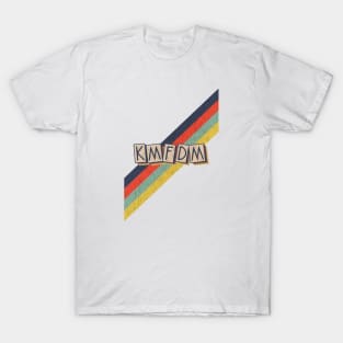 retro vintage color KMFDM T-Shirt